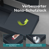 glasvilla lavabo lavabo suspendido lavabo sobre encimera mineral rectangular Col11