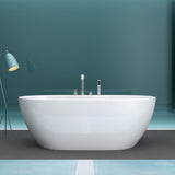 glasvilla Vasca da Bagno Freestanding in Acrilico con Rubinetto, Vasca da Bagno Indipendente
