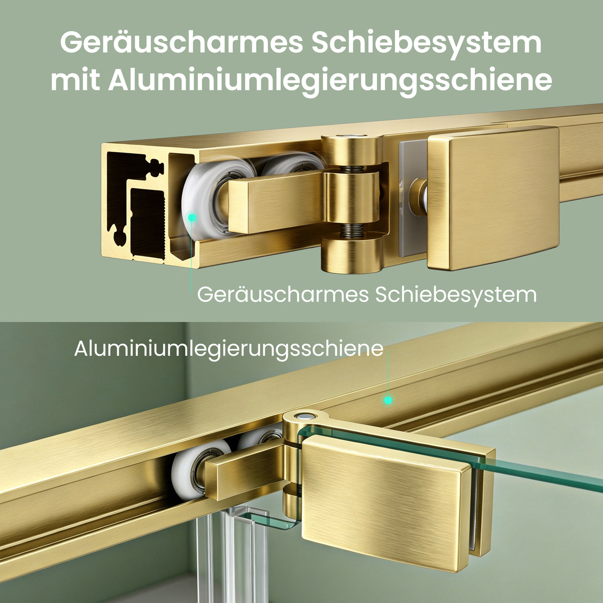 glasvilla Box Doccia Angolare, Vetro Temperato Trasparente 6mm con Rivestimento Nano, Profilo in Alluminio, Maniglia Inox, Cabina Doccia Reversibile, Ravenna69K