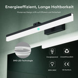 lampada da specchio glasvilla 40cm lampada da bagno a LED | Lampada da specchio, lampada da bagno 6000K | Luxaris 9W girevole a 180° 
