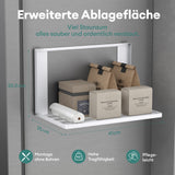 glasvolla Mensola Pieghevole per Lavatrice 41x25cm, Mensola Magnetica Lavatrice in Acciaio al Carbonio, Mensola da Parete Multifunzionale per Bagno e Cucina Folda-01