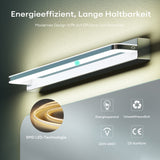 lampada da specchio a LED per bagno Glasvilla | Lampada da specchio, lampada da bagno 4000K | Applique a LED SparkLuxe 