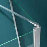 Parete doccia Glasvilla per vasca da bagno, parete per vasca da bagno, parete pieghevole per vasca da bagno, vetro di sicurezza da 6 mm con guarnizione NANO, supporto per vasca da bagno, divisorio per vasca da bagno Cortona116