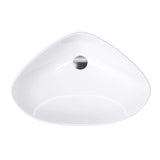glasvilla Lavabo da Appoggio in Ceramica Lavandino Bagno Lavabo Bianco con Nano Rivestimenti Brüssel215