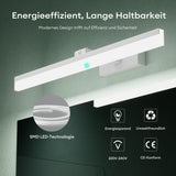 lampada da specchio glasvilla 40cm lampada da bagno a LED | Lampada da specchio, lampada da bagno 6000K | Luxaris 9W girevole a 180° 