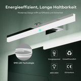 lampada da specchio glasvilla 40cm lampada da bagno a LED | Lampada da specchio, lampada da bagno 6000K | Luxaris 9W girevole a 180° 