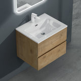 glasvilla Badmöbel-Set Waschtisch mit Unterschrank inkl. Soft-Close Waschbecken aus Mineralguss mit 2 Schubladen, Serie Aqualis