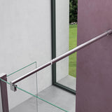 glasvilla Box Doccia Walk-In con Vetro Laterale 30cm, Parete Doccia in Vetro Trasparente da 8mm con Stabilizzatore Rotondo e Rettangolare, Vetro di Scurezza ESG con rivestimento nano Bremen01K-Plus