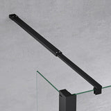glasvilla Box Doccia Walk-In con Vetro Laterale 30cm, Parete Doccia in Vetro Trasparente da 8mm con Stabilizzatore Rotondo e Rettangolare, Vetro di Scurezza ESG con rivestimento nano Bremen01K-Plus