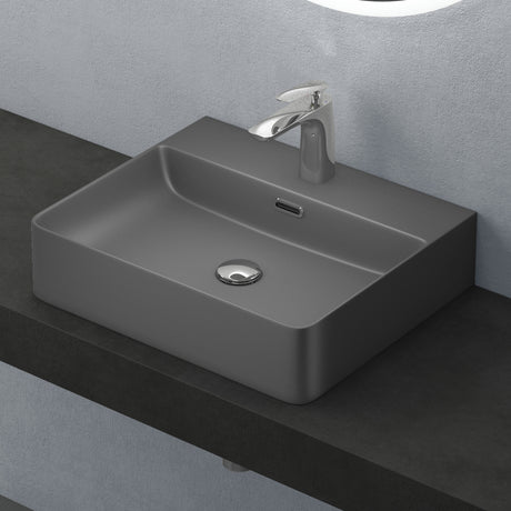 lavabo da appoggio Glasvilla, lavabo in ceramica Meissen201 con rivestimento nano