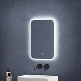glasvilla Specchio da Bagno Appeso Specchio a LED con Interruttore Touch Specchio da Parete per Il Trucco Anti-Appannamento