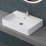 lavabo da appoggio Glasvilla, lavabo in ceramica Meissen201 con rivestimento nano