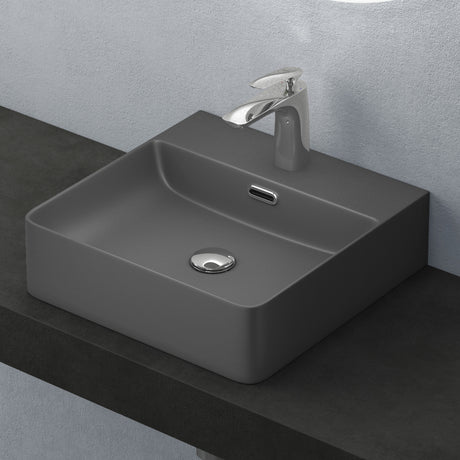 lavabo da appoggio Glasvilla, lavabo in ceramica Meissen201 con rivestimento nano