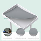 Porte-papier toilette sur pied Glasvilla avec étagère, support pour rouleau de papier toilette, 16 x 12 x 52 cm, Reglo-04