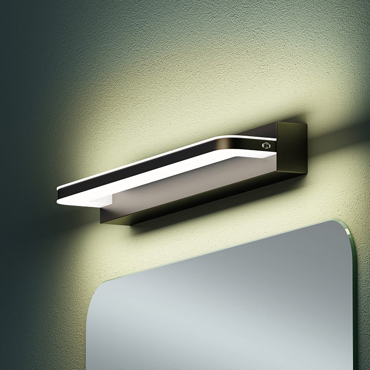 lampada da specchio a LED per bagno Glasvilla | Lampada da specchio, lampada da bagno 4000K | Applique a LED SparkLuxe 