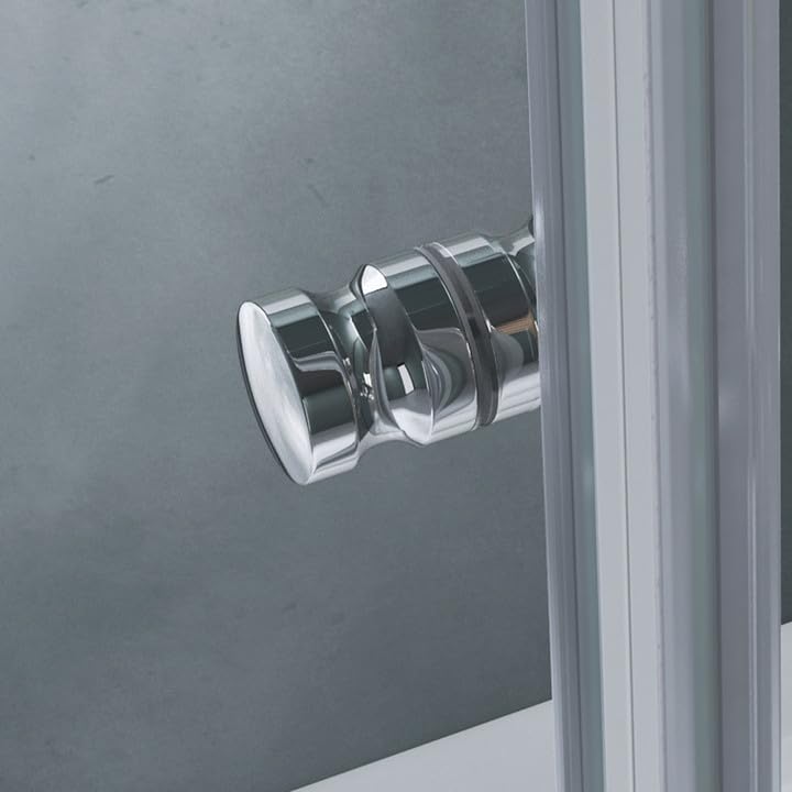 glasvilla Box Doccia in Vetro Box Cabina Doccia Angolare con Porta Scorrevole e Nano Rivestimenti 190cm Ravenna16L-K