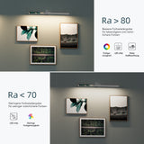 lampada da specchio a LED per bagno Glasvilla | Lampada da specchio, lampada da bagno 4000K | Ruotabile di 180°, 9W, radiosamente bello 