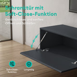 glasvilla Mobile TV per Televisore Armadietto per TV Basso Soft-close per Soggiorno, Sala da Pranzo, Camera da Letto Fernsehschrank02