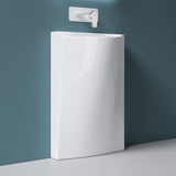 Lavabo da appoggio Glasvilla Design Col37 bianco, in ghisa minerale, lavabo, LTH: 55x34x85cm