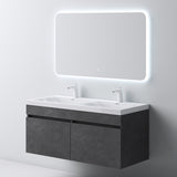 glasvilla Mobile Bagno Sospeso Mobili da Bagno con Lavabo da Marmo fuso, Botanica
