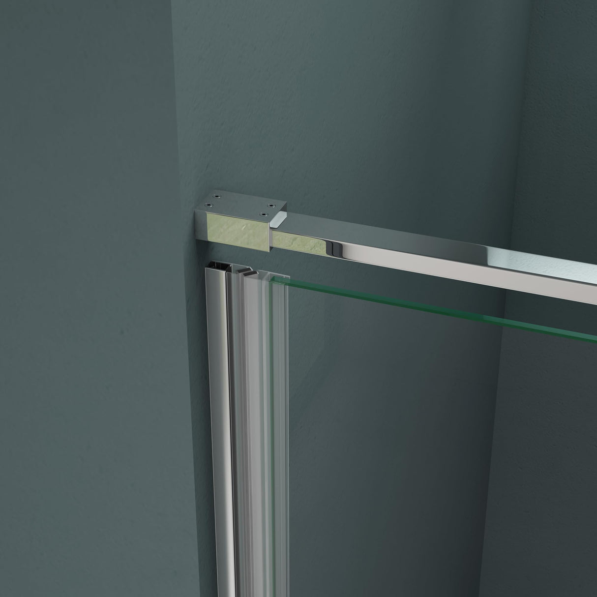 glasvilla Box Doccia a Nicchia in Vetro Trasparente 8mm Cabina Doccia in Vetro di Sicurezza ESG con Rivestimento Nano Parete Doccia a Nicchia Teramo37K