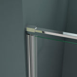 glasvilla Box Doccia a Nicchia in Vetro Trasparente 8mm Cabina Doccia in Vetro di Sicurezza ESG con Rivestimento Nano Parete Doccia a Nicchia Teramo37K