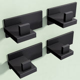 Glasvilla Design – Ganchos de pared de acero inoxidable Stalo-06 / Stalo-07 con montaje adhesivo o atornillado