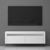 glasvilla Mobile TV per Televisore 160x40x46cm Armadietto per TV con 2 Ante Armadietto Basso Soft-close per Soggiorno, Sala da Pranzo, Camera da Letto Fernsehschrank01