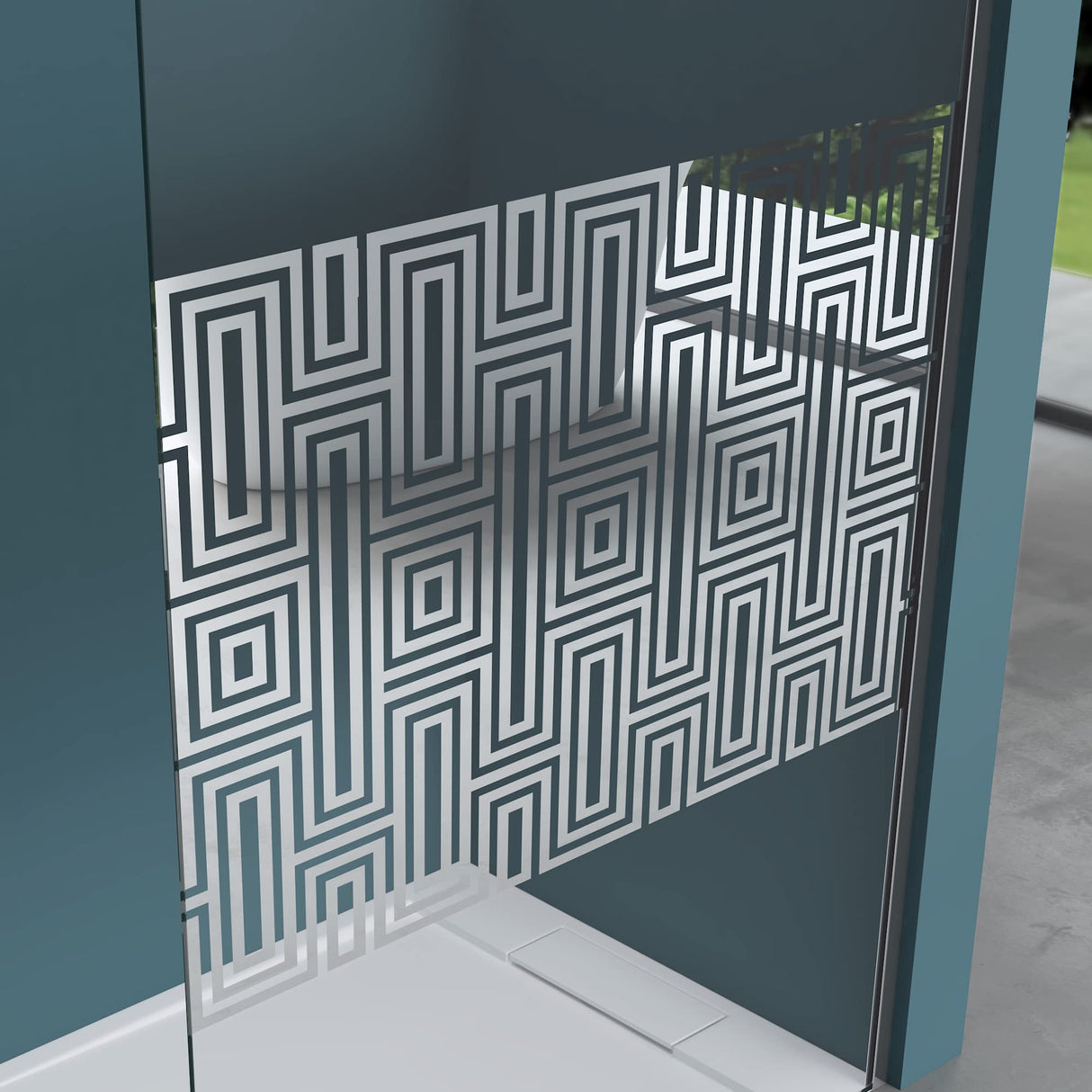 glasvilla Box Doccia Walk-In Parete Doccia in Vetro 10mm di Sicurezza ESG con Rivestimento Nano Braccio di Sostegno BRAM1&3 Bremen2DM
