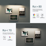 lampada da specchio a LED per bagno Glasvilla | Lampada da specchio, lampada da bagno 4000K | Ruotabile di 180°, 9W, radiosamente bello 