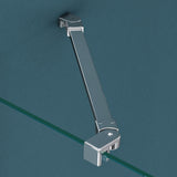 glasvilla Box Doccia in Vetro Trasparente a Forma U Cabina Doccia con Porte Doppie, Box Doccia in Vetro di ESG Ravenna66UK