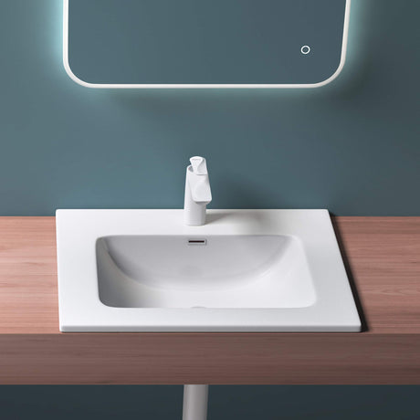 glasvilla Lavabo da Incasso da Minerale Fuso Lavabo Sottopiano Lavandino Bagno Col02