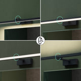 lampada da specchio a LED per bagno Glasvilla | Lampada da specchio, lampada da bagno 4000K | Ruotabile di 180°, 9W, radiosamente bello 