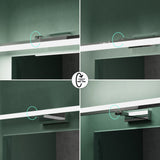 lampada da specchio glasvilla 40cm lampada da bagno a LED | Lampada da specchio, lampada da bagno 6000K | Luxaris 9W girevole a 180° 