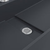 glasvilla Lavabo da Appoggio da Marmo Fuso Lavabo Bagno Sospeso Lavandino Bagno con Foro per la Rubinetteria Col6028