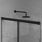 glasvilla Box Doccia in Vetro 6 mm con Porta Scorrevole Cabina Doccia con Meccanismo di Chiusura Soft Close Box Doccia in Vetro di Sicurezza ESG Ravenna12K