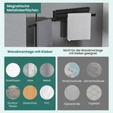 glasvilla Porta Asciugamani da Parete Portasciugamani con 3 Bracci Girevole a 180° Porta Asciugamani Adesivo da Parete per Bagno e Cucina Folda-02