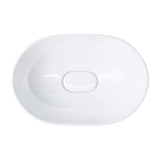 glasvilla Lavabo da Incasso in Ceramica Lavabo Sottopiano Ovale con Nano Rivestimenti Bianco Brüssel5006A