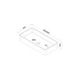 glasvilla Lavabo da Appoggio da Marmo Fuso Lavandino Bagno senza Foro per Rubinetto Col102