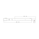 Maniglione di sostegno Glasvilla per doccia, parete divisoria per doccia, parete in vetro per doccia | Stabilizzatore per doccia walk-in | Rotazione a 180° per spessori del vetro da 6 a 10 mm