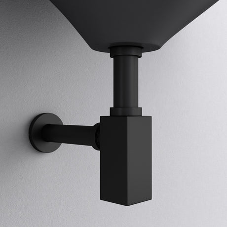 raccordo di scarico Glasvilla per lavabo e mobile sottolavabo, sifone antiodore, materiale: ottone, filettatura di collegamento