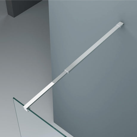 Maniglione di sostegno Glasvilla per doccia, parete divisoria per doccia, parete in vetro per doccia | Stabilizzatore per doccia walk-in | Rotazione a 180° per spessori del vetro da 6 a 10 mm