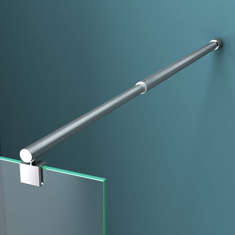 Maniglione di sostegno Glasvilla per doccia, parete divisoria per doccia, parete in vetro per doccia | Stabilizzatore per doccia walk-in | Rotazione a 180° per spessori del vetro da 6 a 10 mm