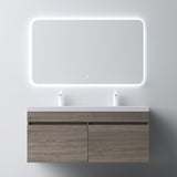 glasvilla Mobile Bagno Sospeso Mobili da Bagno con Lavabo da Marmo fuso, Botanica