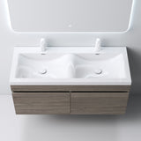 glasvilla Mobile Bagno Sospeso Mobili da Bagno con Lavabo da Marmo fuso, Botanica