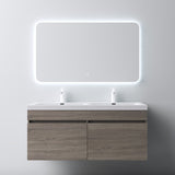 glasvilla Mobile Bagno Sospeso Mobili da Bagno con Lavabo da Marmo fuso, Botanica