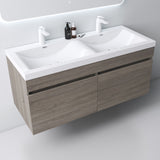 glasvilla Mobile Bagno Sospeso Mobili da Bagno con Lavabo da Marmo fuso, Botanica