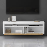glasvilla Mobile TV per Televisore 160x40x46cm Armadietto per TV con 2 Ante Armadietto Basso Soft-close per Soggiorno, Sala da Pranzo, Camera da Letto Fernsehschrank01