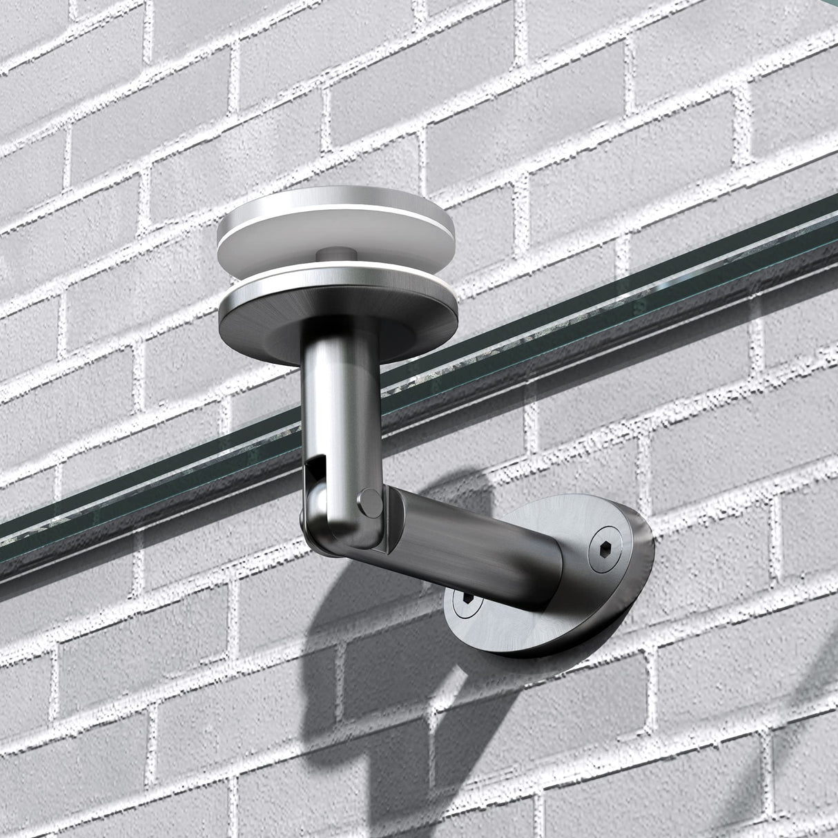 Copertura in vetro Glasvilla, vetro di sicurezza stratificato trasparente con pellicola SGP, supporto a parete in acciaio inox, protezione dalla pioggia, zona d'ingresso VDG02K