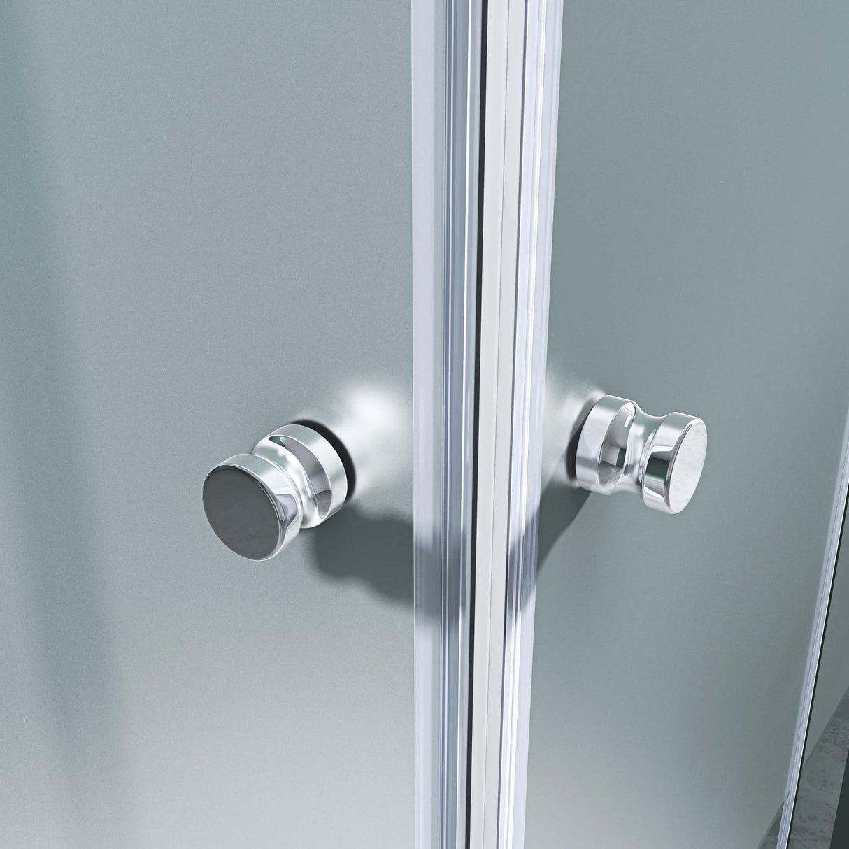 glasvilla Box Doccia con Porte Pieghevole a 180°in Vetro Parzialmente Smerigliato Box Cabina Doccia Angolare con Effetto Loto Ravenna26